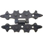 Zenvia Antika Tarz Dekoratif Pirinç Yıldız Menteşe - 84X44 Mm, Oksit - Renkli - 1