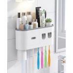 Zenvia Banyo Organizer Diş Fırçası Tutucu Çift Dispenserli Raflı Çekmeceli ZNV-HBY3245