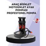 Zenvia Basınç Saatli Ayak Pompası Bisiklet ve Araç Uyumlu ZNV2025 - 1 - Renkli