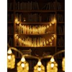 Zenvia Dekoratif Ramazan LED Işık Pilli Cami Tasarımlı Zincir Aydınlatma - 1 m - Renkli