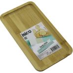 Zenvia Dikdörtgen Ahşap Bambu Servis Sunum Tepsi - Tahtası Mini Tepsi 25 x 14 x 1.4cm (4887) Znva-G - (No Color)