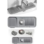 Zenvia Elastik Mutfak Banyo Musluk Matı Düzenleyici Kaydırmaz Taban Organizer Lavabo Kenar Matı Znv-Evv