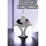 Zenvia Güneş Enerjili Solar Aydınlatma Kamp Çadır Lambası Şarjlı Ampül LED Şarjlı El Feneri Iş - 1 - 0 - Siyah