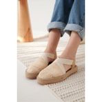 Zenvia Kadın Bej Espadril Ayakkabı TR19MY01C - Renkli
