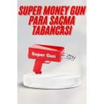 Zenvia Kırmızı Parti Oyuncağı Para Saçma Fırlatma Tabancası Makinesi Super Money - 000-Siyah - standart