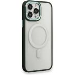 Zenvia Mey Ithalat® iPhone 14 Pro Kılıf Room Magneticsafe Silikon - Köknar Yeşili