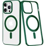 Zenvia Mey Ithalat® iPhone 14 Pro Max Kılıf Element Magneticsafe Sert Kapak - Köknar Yeşili