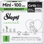 Zenvia Mey Ithalat® Natural Bebek Bezi Gross Paket 2 Beden 3-6 kg 100 Adet - Renkli