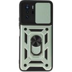 Zenvia Mey Ithalat® Poco X3 Gt Kılıf Pars Lens Yüzüklü Silikon - Yeşil