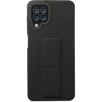 Zenvia Mey Ithalat® Samsung Galaxy A22 Kılıf Mega Standlı Silikon - Siyah