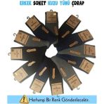 Zenvia Mısırlı 65001 Erkek Yün Soket Çorap - Asorti