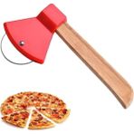Zenvia Pizza Kesici Bambu Saplı Balta Görünümlü Oval Kesici ROYALEKS-RA-311