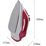 Zenvia Seramik Tabanlı Kırmızı 2200 Watt Şok Buharlı Ütü Znv-Tcndym - 1BW-Beyaz