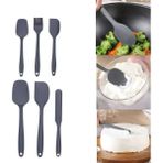 Zenvia Silikon Spatula ve Fırça Seti - 001-Renkli