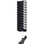 Zenvia Siyah Erkek Görünmez Çorap 12 Çift (ZNV-556) - 40 - 44 - Renkli