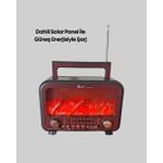Zenvia Solar Şarjlı Şömine Işıklı Bluetooth Hoparlör – Radyo, Usb, Tf Kart Destekli - Renkli