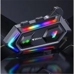 Zenvia Y20 Max Motosiklet Bluetooth 5.3 Kask Intercom 2 Kişi 300 Metre Eşleşme Özellikli - Kırmızı