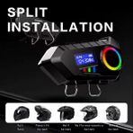 Zenvia Y30 Kask Kulaklık Bluetooth Motosiklet Kulaklık Rgb Radyolu Intercom - Kırmızı