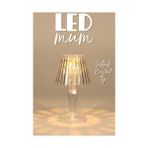 Zenwaya Store 3 Adet LED Mum Kristal Tip Pil Dahil Ledli Dumansız Alev Yapay Dekoratif Mum Dekor Işığı Şeffaf P288 - 1 - 10 W - Altın
