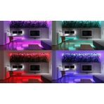 Zenwaya Store 5 Metre Rgb LED Şerit Işık Seti – Uzaktan Kumandalı, Adaptör ve Kontrol Ünitesi Dahil, Renk Değiştiren Esnek Işık Bandı, Tv, Masa, Oda Dekorasyonu Için - 1 m - 00 Beyaz