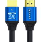 Zenwaya Store Apricot Ap-Xhdm3 4K HDMI Kablo 3 Metre - V2.0 Ultra Hd Yüksek Hızlı HDMI Kablosu, 60Hz Hdr ve Arc Destekli, Ps5, Xbox, Pc ve Smart Tv Uyumlu - Option-1 - Ahşap