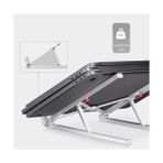 Zenwaya Store Bix Saiji X2 Taşıma Çantalı Alüminyum Notebook Laptop Standı Gümüş - 1 GB