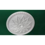 Zenwaya Store Dekor Göbek Kartonpiyer Stropiyer Tavan Lamba Göbeği - Baklava 48 cm (48X48X3) - Option-1 - 15000K - Beyaz