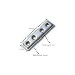 Zenwaya Store Düz Demir Gönye Köşebent, Metal Lama Montaj Demiri, Mobilya Dolap Raf Masa Köşe Bağlantı Aparatı, 16X60MM, 25 Adet - 001-Beyaz - Option-1