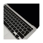 Zenwaya Store MacBook Pro Arapça Klavye Koruyucu – Uk Iso Ters L Enter – Bar Uyumlu – 13 Inç A2251 A2289 A2338 (M1/m2) – 16 Inç A2141 – Ultra Ince Silikon Siyah - 0,35 lt