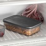 Zenwaya Store No Frost Silikon Yumuşak Kapalı Saklama Kabı Dondurucu ve Buzluk Saklama Kabı 1500ML, Kapaklı No Frost Saklama Kabı 1500ML, Derin Dondurucu Saklama Kabı 1500ML - 0 Siyah - Option-1