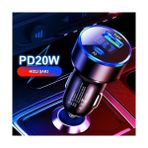 Zenwaya Store Oto Market Silver Araç Içi USB 3.0 Type C Soketli Çakmaklık Güç Adaptörü Tüm Cihazlar 12V-24V - 1 Adet
