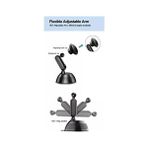 Zenwaya Store Privity Serisi Mıknatıslı Araç Içi Telefon Tutucu Vantuzlu Magnet 360 Derece Telefon Tutucu HL-003 - Option-1 - 000-Siyah