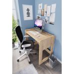 Zeo Wood Design Yükseklik Ayarlı Mdf Çalışma Masası 90*53 cm - Safir Meşe