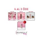 Zeonella Beauty Soyulabilir Ruj Dudak Dövmesi 3'lü Set - Klasik Nude, Sıcak Gül ve Sakız Pembesi