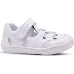 Zepa Unisex Kız Ve Erkek Çocuk Çocuk Hakiki Deri Barefoot Özellikli Beyaz Renk Günlük Ayakkabı