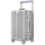 Zeplin Boxy Pc Policarbon Orta Boy Valiz Silver-Mor - Mor - Gri