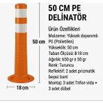 Zeplin Delinatör – Çift Reflektifli 50 cm Pe - yok