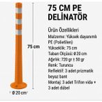 Zeplin Delinatör – Üçlü Reflektifli | 75 cm - yok