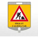 Zeplin Duba Üstü Uyarı Levhası - D - 1A - 30x30cm - 1 Adet