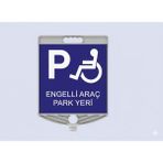 Zeplin Engelli Araç Park Yeri/dikdörtgen Uyarı Levhası - yok