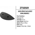 Zeplin Kedi Gözlü Hız Kesici Kasis Sonlandırıcı 4,5 cm - Siyah