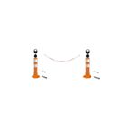 Zeplin Otopark Düzenleyici (2 Adet 45 Cm Delinatör + 3 Metre 8 Mm Zincir) CVLZPLN8045ECOZT501