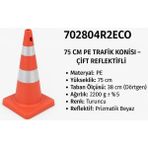 Zeplin Pe Trafik Konisi – Çift Reflektifli – 75 cm - yok
