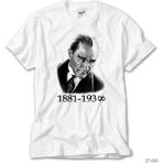 ZEPPLIN-Atatürk Beyaz Kadın Tişört