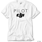 ZEPPLIN-DJI Pilot Beyaz Kadın Tişört