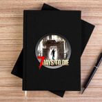 Zepplin Giyim 7 Days To Die Icon Siyah Çizgisiz Kanvas Defter Çizgisiz - 14x21 cm