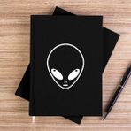 Zepplin Giyim Alien Team Front Siyah Kanvas Defter Çizgisiz - 14x21 cm