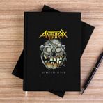 Zepplin Giyim Anthrax Amung The Living Siyah Çizgisiz Kanvas Defter Çizgisiz - 14x21 cm