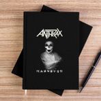 Zepplin Giyim Anthrax Madhouse Siyah Kanvas Defter Çizgisiz - 14x21 cm