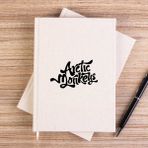 Zepplin Giyim Arctic Monkeys Logo 2 Çizgisiz Kanvas Defter Çizgisiz - Krem - 14x21 cm